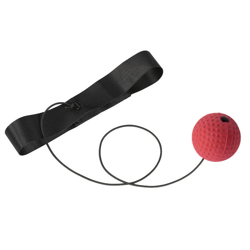 Bandeau noir + boule rouge