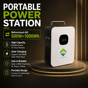 Generador de Energía Solar Portátil de 500W MPPT con Onda Sinusoidal Pura, Estación de Energía de Litio para Camping y Emergencias - Product Image 1