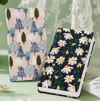 2025 petite fleur marguerite littéraire broderie manuel A6 taille spirale lié haute valeur cahier blanc Floral tissu Journal
