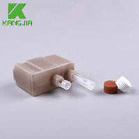 Botella de reactivo de HDPE de 35+70 ml con tubo interno para analizador químico Hitachi 008, botellas de química totalmente automáticas