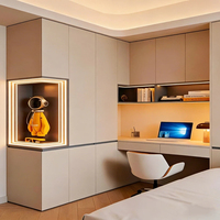 Meubles de chambre à coucher modernes haut de gamme, bureau de jeu personnalisé, armoire multifonctionnelle, panneau écologique, système complet pour toute la maison