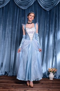 Disfraz de Halloween de <span class=keywords><strong>Princesa</strong></span> Echo para Cosplay, Vestido de Algodón de Blancanieves para Adultos, Juego de Roles - Product Image 2