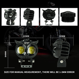 Clignotant de moto Liu HJG personnalisé <span class=keywords><strong>OEM</strong></span> ODM conception spéciale hibou double couleur pour voitures moto camion tout-terrain
