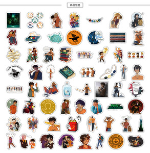 50 autocollants écologiques personnalisés Percy <span class=keywords><strong>Jackson</strong></span> pour films, étiquettes décoratives pour bagages, ordinateurs portables, guitares, casques, skateboards, en vinyle - Product Image 6