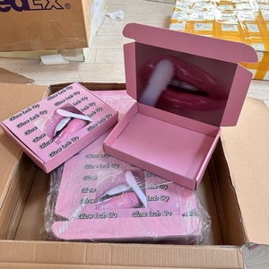 Kotak pembungkus pembungkus pembungkus berkerut pengiriman karton kotak kertas hadiah lipat surat LOGO cetak kustom - Product Image 1