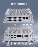 Mini PC Industrial sin Ventilador i7-4578U 6xRS232/485 DB9 COM 2xGigabit Ethernet DDR3L 8GB SATA mSATA Computadora Integrada para Automatización