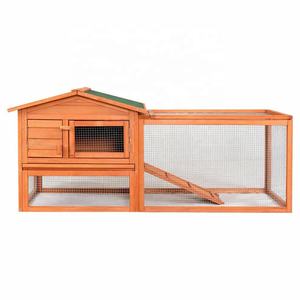 Vente flash - <span class=keywords><strong>Cage</strong></span> à lapins et enclos à lapins de luxe moderne en bois massif écologique avec boîte respirante et coupe-vent pour petits animaux - Product Image 1