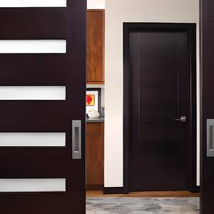 <span class=keywords><strong>Porte</strong></span> intérieure pré-montée Chantadoor moderne en <span class=keywords><strong>PVC</strong></span> et MDF avec cadre, isolation phonique, surface finie pour chambre et villa - Product Image 3