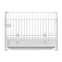 Cage pliable personnalisée pour animaux de compagnie, empilable, pour intérieur, avec plateau coulissant, pour petits chiens et chats
