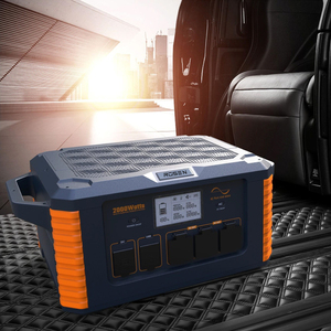 Station d'alimentation solaire portable 2000W 1000W 110V 120V 220V sortie AC, générateur domestique avec batterie LiFePO4 - Product Image 1
