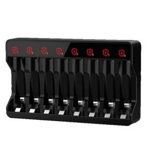 Chargeur de batterie intelligent à 8 emplacements avec port USB et éclairage LED pour Ni-MH/Ni-Cd AA/AAA KINVS K8 Modèle 10W Charge rapide - Product Image 1