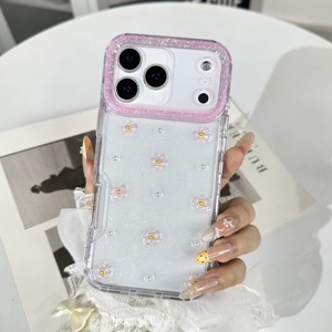 Venta al por Mayor de Fundas para Teléfono con Brillo Epoxi y Accesorios Florales, Triple Protección, para OPPO Realme Narzo 90X 5G FIND X9 PRO - Product Image 3