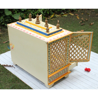 Autel indien fait à la main en bois pooja mandap ghar pour le culte nouvelle arrivée décoration mandap Fabriqué pour l'élégance et la spiritualité