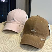 Casquette souple personnalisée en gros avec lettres brodées pour hommes et femmes