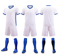 Setelan Jersey dan Celana Pendek Tim Sepak Bola Anak Custom, Kaos Lengan Pendek Dry Fit Unisex, Setelan Training Sepak Bola, Pakaian Olahraga untuk Anak-Anak