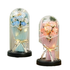 Boîte cadeau pour la Saint-Valentin, la remise des diplômes, Noël, Halloween, <span class=keywords><strong>fleurs</strong></span> <span class=keywords><strong>séchées</strong></span>, <span class=keywords><strong>fleurs</strong></span> éternelles, <span class=keywords><strong>fleurs</strong></span> de savon réalistes, haute qualité, pour la maison - Product Image 5