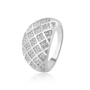 Alla moda 925 gioielli in argento sterling Dubai argento anello per la donna l'uomo