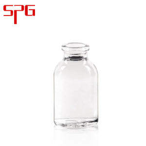 Flacons injectables moulés transparents de 20 ml <span class=keywords><strong>pour</strong></span> antibiotiques, finition anneau, ISO/CFDA, flacon en verre de 20 mm, flacon en verre - Product Image 1