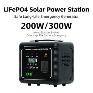 แบตเตอรี่ ESG 300W Pure Sine Wave MPPT LiFePO4 ความจุ 256Wh สำหรับตั้งแคมป์กลางแจ้ง พลังงานแสงอาทิตย์แบบพกพา สถานีชาร์จ - Product Image 2
