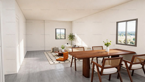 Fenêtre française, vue panoramique, pliable et repliable, 30 pieds carrés, 2 chambres, luxe haut de gamme, maison préfabriqué<span class=keywords><strong>e</strong></span>, maisons conteneurs - Product Image 4