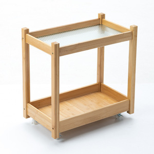 Mini <b>Side</b> <b>Table</b> With Storage Shelf Natural Wood Modern Living Room Coffee <b>Table</b> For <b>Sofa</b> Bed Bedroom Use - Product Image 5