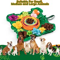 Tapis de reniflement pour chien, distributeur de nourriture lent, jouet d'enrichissement olfactif, tapis pliable pour friandises pour chiens de petite, moyenne et grande taille