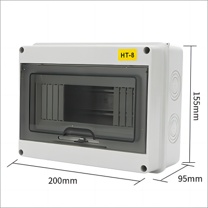 DAMO OEM IP65 Waterproof ABS/PC Electrical Distribution Box with 380V/220V 100A Rated Current Outdoor Use