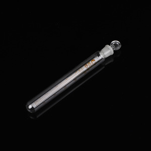 Tube à essai en verre gradué Langjian 50 ml avec joint moulé, fond rond et bouchon – Équipement de laboratoire de haute précision - Product Image 1