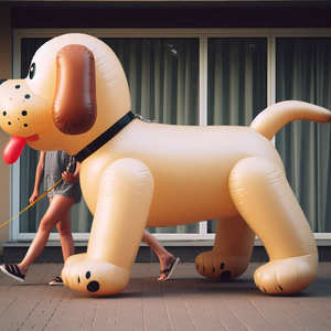 2024 Model kartun tiup anjing lucu tiup anjing raksasa/kartun besar model anak anjing tiup untuk iklan - Product Image 4