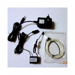 Fil EL bleu de 2.3mm avec onduleur à fil EL AC110/220V adapté à la maison, au bar KTV. Ball Party, ou éclairage d'événement DIY Decor - Product Image 2