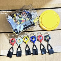 Meilleures ventes : Accessoires pour briquet porte-clés portable, 30 pièces/boîte, incluant cordons de sécurité et étuis de briquet à enrouleur, modèles variés