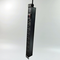 Best-seller Unité de distribution d'alimentation PDU couleur noire 16A 8 ports Dbs Double interrupteur multiprise d'armoire