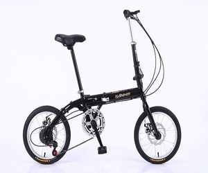 <span class=keywords><strong>Vélo</strong></span> <span class=keywords><strong>pliant</strong></span> <span class=keywords><strong>20</strong></span> <span class=keywords><strong>pouces</strong></span> 7 vitesses en alliage d'aluminium noir à frein à disque, ultra-léger et portable, pour le sport – Vente chaude - Product Image 3