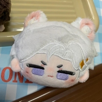 Personnalisable OEM : Porte-clés en peluche avec tête de personnage (5cm, 10cm, 12cm), Pendentif jouet anime sur mesure