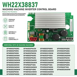 Tarjeta de Control Inverter WH22X38837 para Lavadoras de Carga Frontal GE, Compatible con WH22X35837 WH22X32957 WH22X34657 - Product Image 5