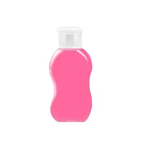 Botella de aceite de calabaza plana PET50ml al por mayor, botella de plástico pequeña de emulsión portátil de viaje para fuerzas especiales, botella química diaria