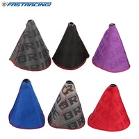 JDM accseeories 스타일 신부 캔버스 유니버설 시프트 레버 노브 부트 커버 레이싱 시프트 노브 칼라 RS-SFN059