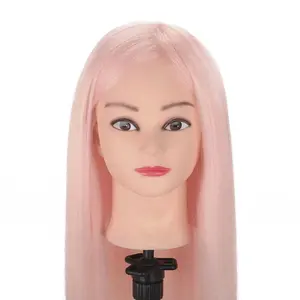 Tête de mannequin en cheveux humains réels <span class=keywords><strong>à</strong></span> 85% pour la formation en coiffure, le coiffage <span class=keywords><strong>professionnel</strong></span>, la cosmétologie, les poupées pour les coiffures - Product Image 2