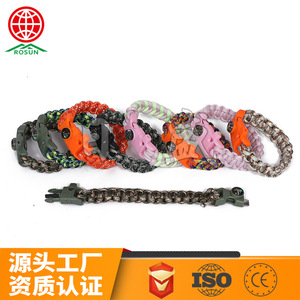 Paracord Braided Bracelet Keychain Outdoor Phone Strap Unisex Gift Industrial Use - Product Image 4
