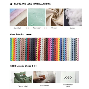 Gestreiftes Doppellagiges Luxus-Hundebett Sofa Modernes Winter-Design Individuelles Logo Umweltfreundliches Waschbares Haustierzubehör - Product Image 6