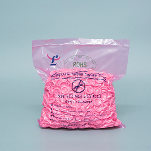 Vente chaude, doigts antistatiques en latex 100% personnalisés, conducteurs, industriels, ESD, rose, protège-doigts - Product Image 6