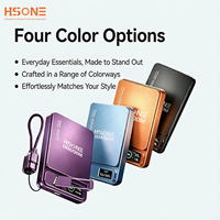 Mini Power Bank Magnétique LC1 Aerospace en Alliage d'Aluminium avec Écran TFT, Support N52, Charge Sans Fil 15W, 4 Couleurs, Logo Personnalisé