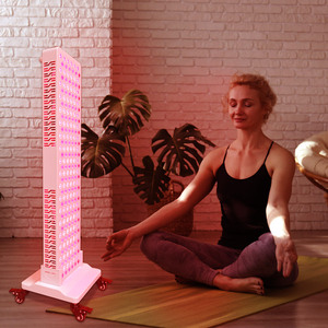 Panel de terapia de luz infrarroja de longitudes de onda Serie 9, nuevos deportes, cama médica azul amarilla para uso doméstico, tipo de pie con enchufe de EE. UU. - Product Image 1