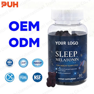 Sleep Gummies Melatonina 5mg Gaba 5-Htp Sabores y colores naturales Te ayuda a conciliar el sueño Rápido y despertar Refrescado 60 Gomitas - Product Image 2