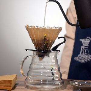 סיטונאי ברור ענן טווח קפה שרת סטנדרטי זכוכית קפה קנקן 360ml/ 580ml/ 780ml יפני סגנון קפה תה סיר - Product Image 5