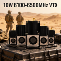 Émetteur de liaison vidéo sans fil FPV 10W 6100-6500MHz VTX VRX 80CH SMA Émetteur vidéo sans fil Fpv Vtx RC Racing Drone Quadcopter