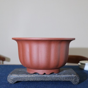 Maceta Artesanal de Zisha para Bonsái y Orquídeas, Maceta Grande de Sobremesa, Mitao Township - Product Image 1