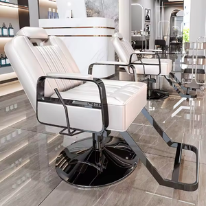 Leather Barber Styling Chair Modern Design Adjustable Height Heavy Duty Hydraulic Pump Wholesale Price for Men Women Beauty - Product Image 5