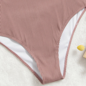 Maillot de bain une pièce sexy TKS, couleur unie, style halter, séchage rapide, modèle ouvert, pour femme - Product Image 4