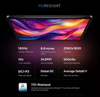Tablette de jeu Lenovo Legion Y700 2025, toute nouvelle, 12 Go + 256 Go, Snapdragon 8 Gen 3, écran LCD 8,8 pouces, 165 Hz, Wifi, Android 14, tablette PC